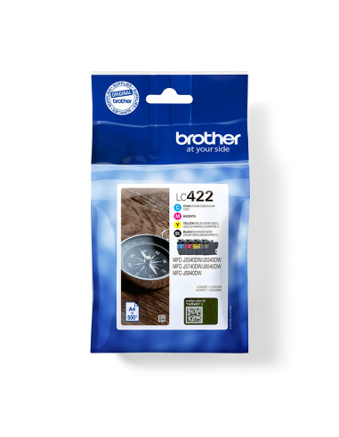 Pack cartuchos tinta brother lc422val negro