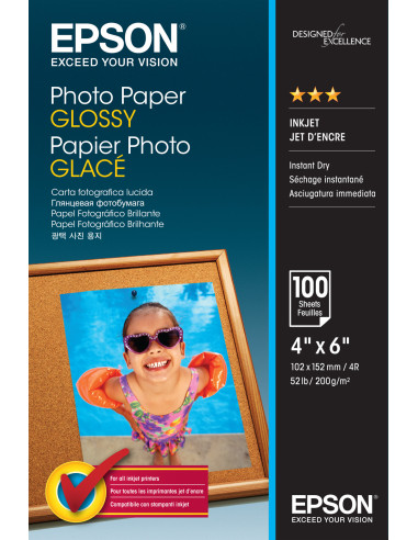 Papel foto epson s042548 glossy 10x15